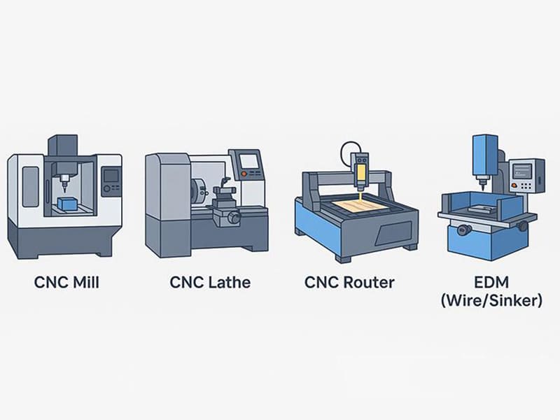 Types of CNC Machines Explained 800×600 Types of CNC Machines Explained 800x600