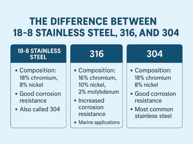 18 8 Stainless Steel vs 304 vs 316 800×600 18 8 Stainless Steel vs 304 vs 316 800x600