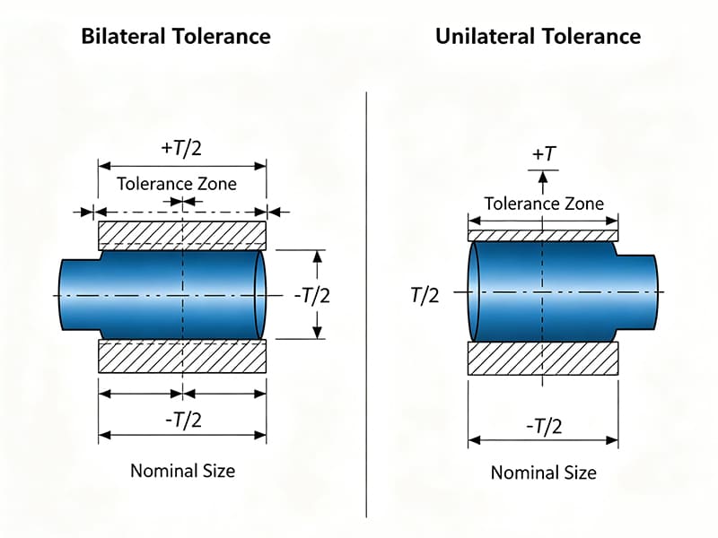 Unilateral vs Bilateral Tolerance 800×600 Unilateral vs Bilateral Tolerance 800x600